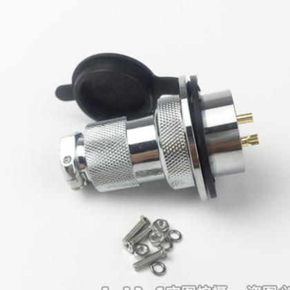 GX30航空插头插座DF30法兰连接器2/3/4/5/6/7/8/10/12/14芯铜镀银图3