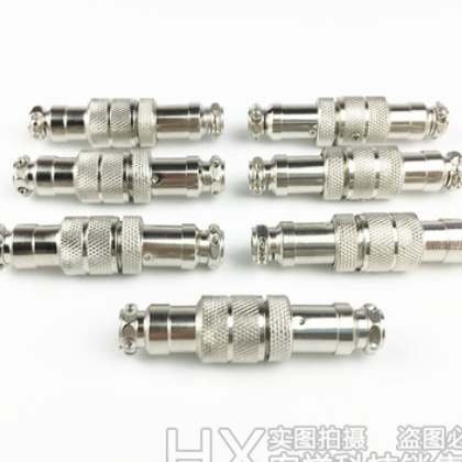 GX16航空插头对接式插座接头2芯/3芯/4芯/5芯/6芯/7芯/8芯 连接器图3