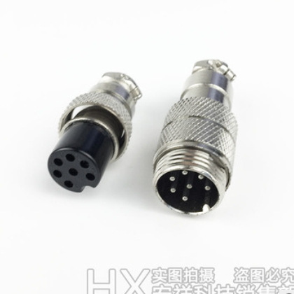 GX16航空插头对接式插座接头2芯/3芯/4芯/5芯/6芯/7芯/8芯 连接器图2