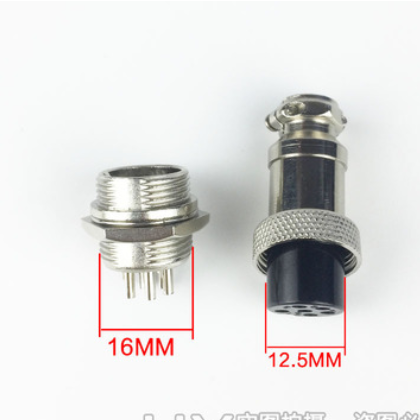 航空插头插座GX16-2-3-4-5-6-7-8-9-10芯吊镀航空接头 连接器插件图2