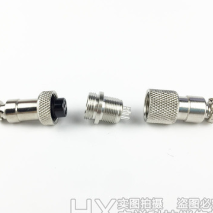GX12对接式航空插头插座连接器 2芯/3芯/4芯/5芯/6芯航空接头12mm图3