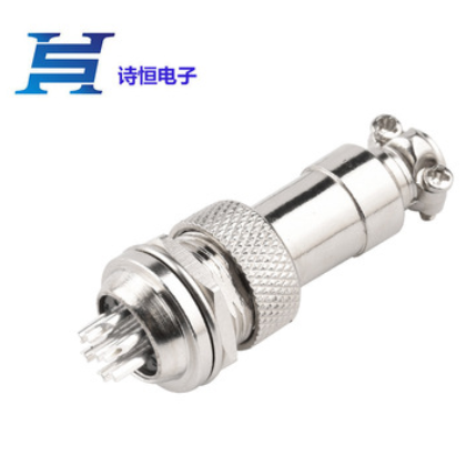 GX12-7芯航空插头 机器人自动化机器设备电源插头 焊PCB板航空头图2