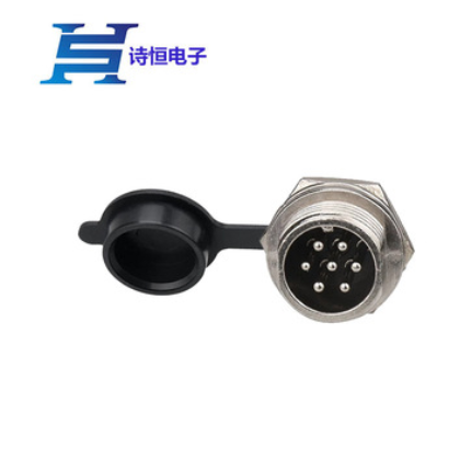 GX16-3芯航空插头 焊板式组装3P航空公头 3P电源插头充电头连接器图2