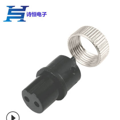 M12-5芯航空插头 5P注塑焊线式航空头 GX12-5芯航空头航空线插头图2