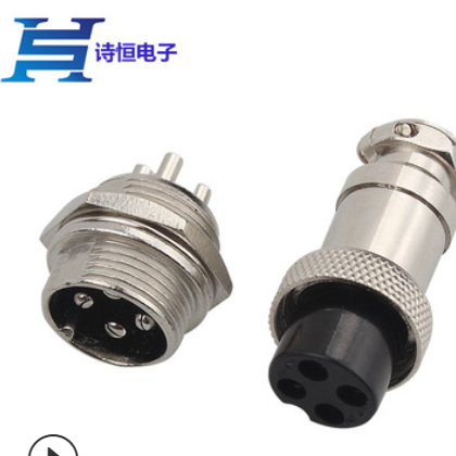 M16-4芯航空插头GX16 2芯 3芯 5芯 6芯 7芯 8芯 9芯 10芯航空头图3