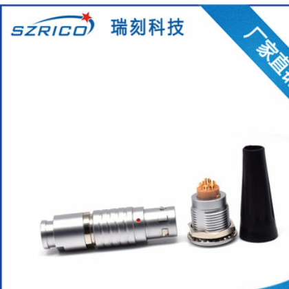 厂家供应推拉自锁连接器2b10芯快速拔插接插件 航空插头拔锁器M15图3