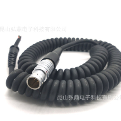 快速插拔推拉自锁医疗线束 圆形推拉自锁医疗金属航空插头线束图2