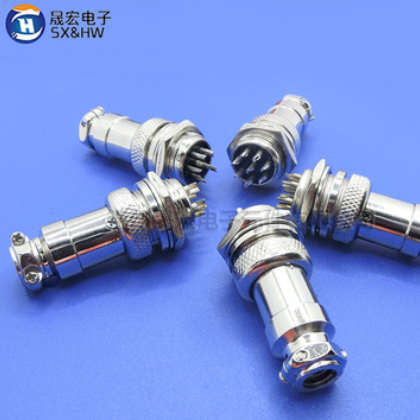 GX16-2~9T航空插 16型2~9芯航空插头插座 推拉式小型金属连接器图2