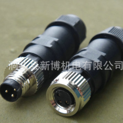长期供应 M8/M12 连接器 航空插头插座图2