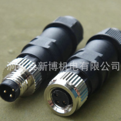 长期供应 M8/M12 连接器 航空插头插座图3