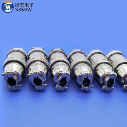 XS12-2~7T航空插 XS12型2~7芯航空插头插座 金属线缆连接器图2