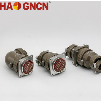 P48航空插头 圆形连接器 航空插头插座 20芯 26芯图2