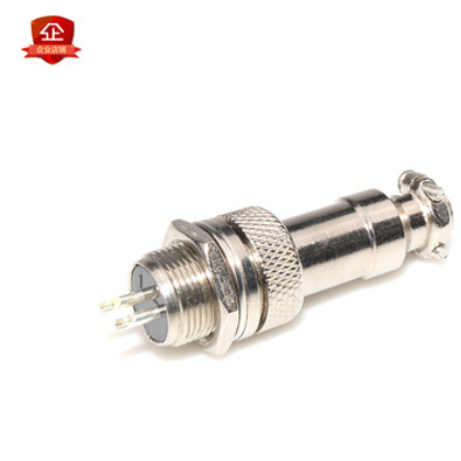 GX12-12mm航空插头插座 2/3/4/5/6P芯 公头母头接头连接器接插件图3