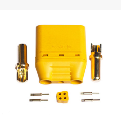 FPV Amass AS300插头 大电流6AWG连接器 混装集成 直流信号接插件图2