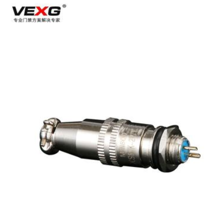 航空插头插座 XS8JK-2芯3芯4芯P/Y推拉自锁小型连接器镀金8MM图3