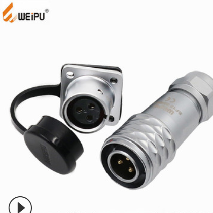 WEIPU威浦9针SF1210P2/S3插头插座2P-9P 防水航空圆形连接器图2